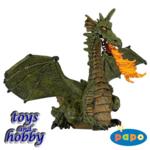 39025 - Green winged dragon with flame
