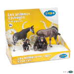 80000 - Display box wild animals 1 (4 fig.)