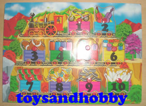 JIG09 - TRAIN NUMBERS PUZZLE