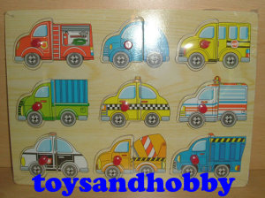 JIG33 - VEHICLE FUN WOODEN PUZZLE