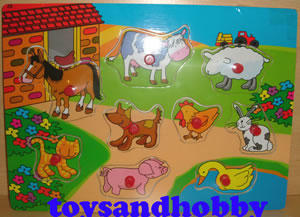 JIG05 - FARM YARD FUN WOODEN PUZZLE