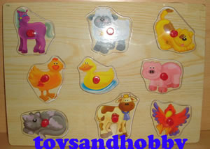 JIG06 - FARM ANIMALS WOODEN PUZZLE