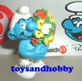 20469 - SMURF WITH FLOWERS