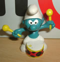 20009 - VERY RARE YELLOW STICK VARIANT DRUMMER SMURF
