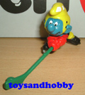 20032 - ICE HOCKEY SMURF (GREEN STICK VERSION)
