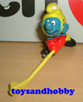 20032 - ICE HOCKEY SMURF (YELLOW STICK VERSION)
