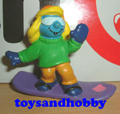 20453 - SNOWBOARDER SMURFETTE
