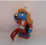 basf-smurfette - BASF SMURFETTE CHEMIST 2007 PROMO SMURF (BROWN TAG)