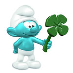 20797 - Smurf with clover leaf